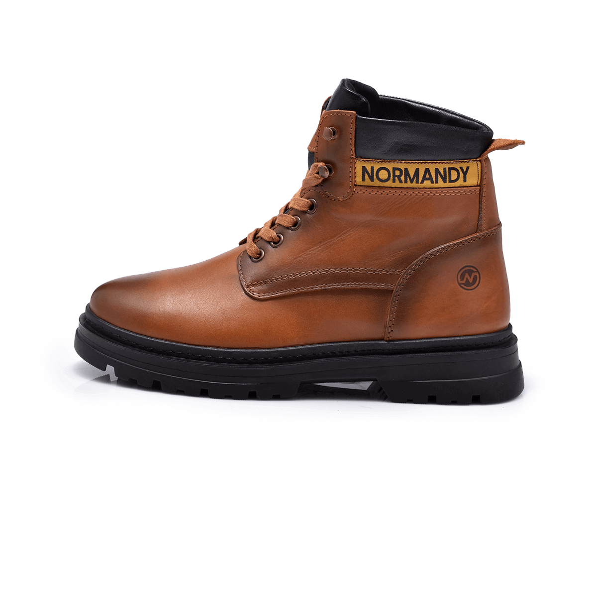 Normandy Genuine Leather Casual Lace-up Half Boot