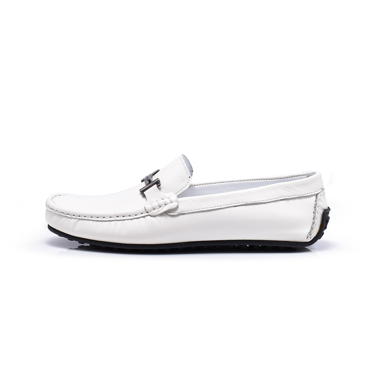 Normandy Genuine Leather Buckle Driving Moccasin