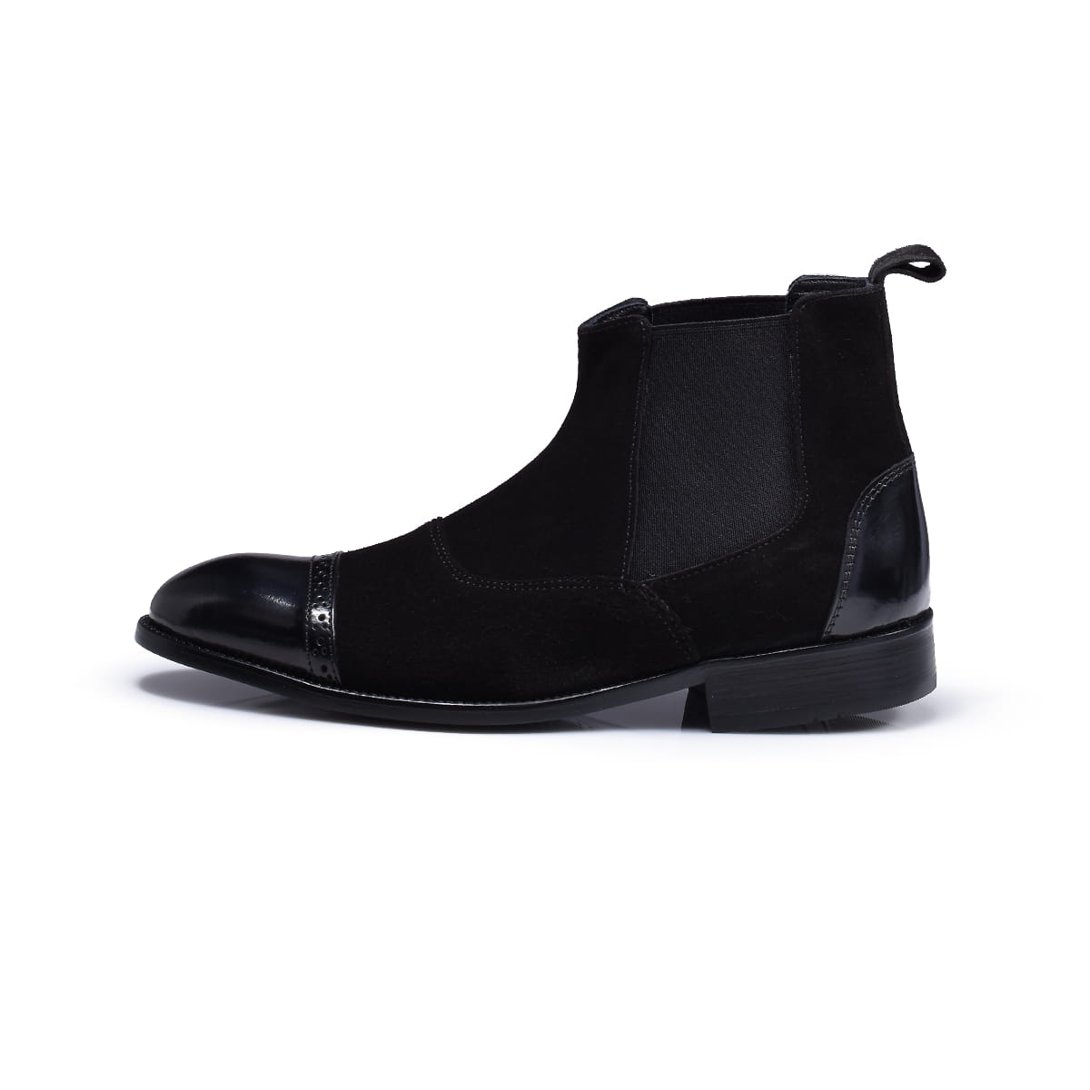 Normandy Genuine Suede Chelsea Half Boot