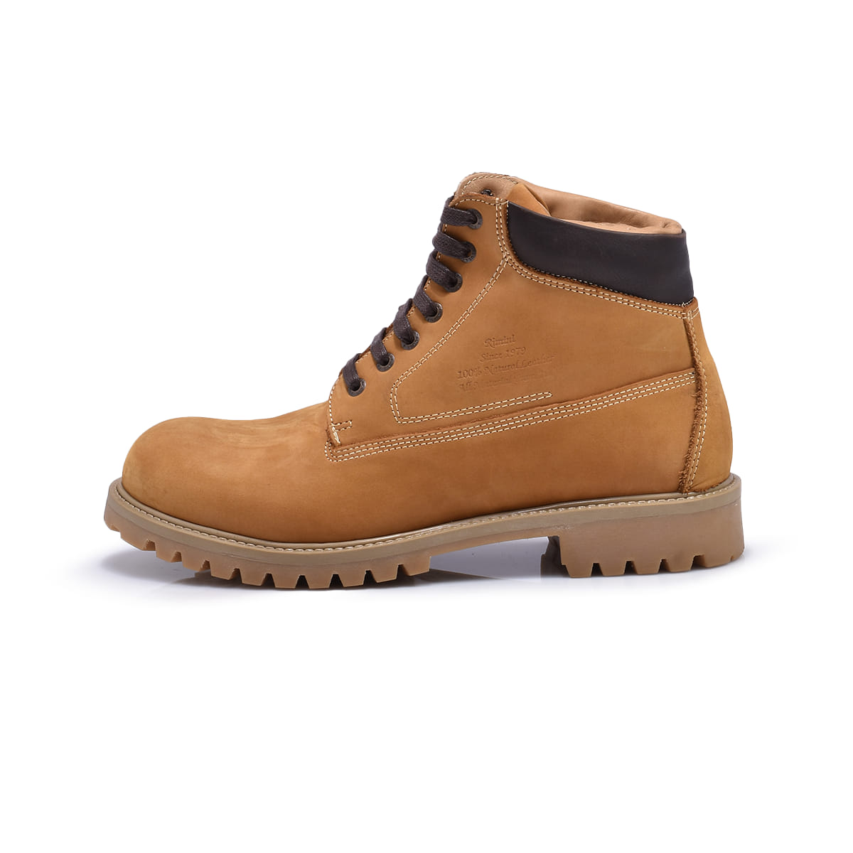 Normandy Genuine Nubuck Leather Lace-Up Mid-Ankle Work Boots
