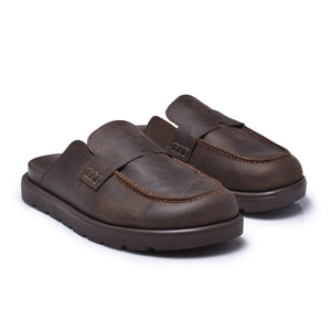 Normandy Classic Genuine Leather Mules
