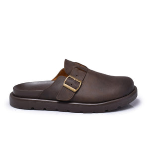 Normandy Premium Genuine Leather Buckle Mules