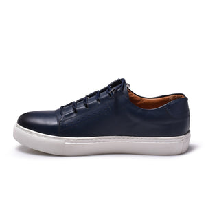 Normandy Genuine Leather Elastic Lace Sneaker