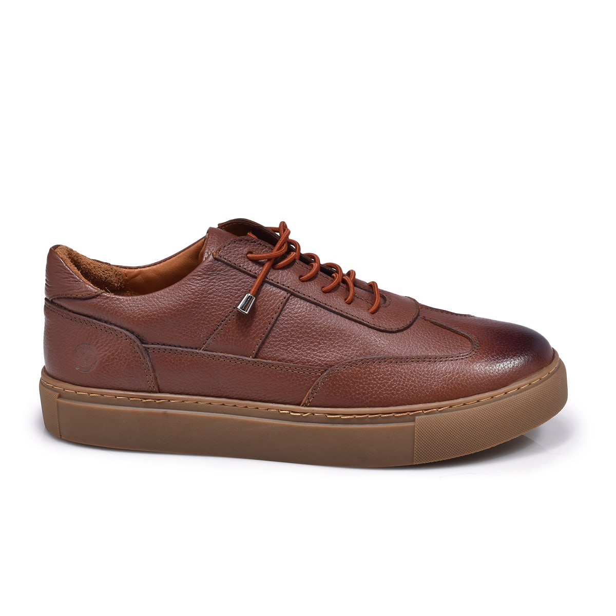Normandy Genuine Leather Elastic Lace Sneaker