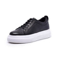 Normandy Premium Grained Leather Platform Sneaker