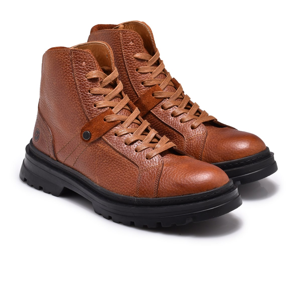 Normandy Genuine Leather Casual Lace-up Half Boot