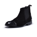 Normandy Genuine Suede Chelsea Half Boot