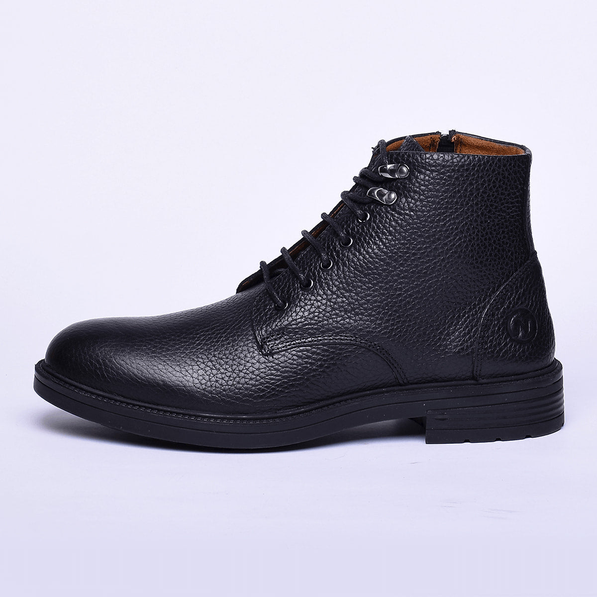 Normandy Genuine Leather Lace-Up Half Boot