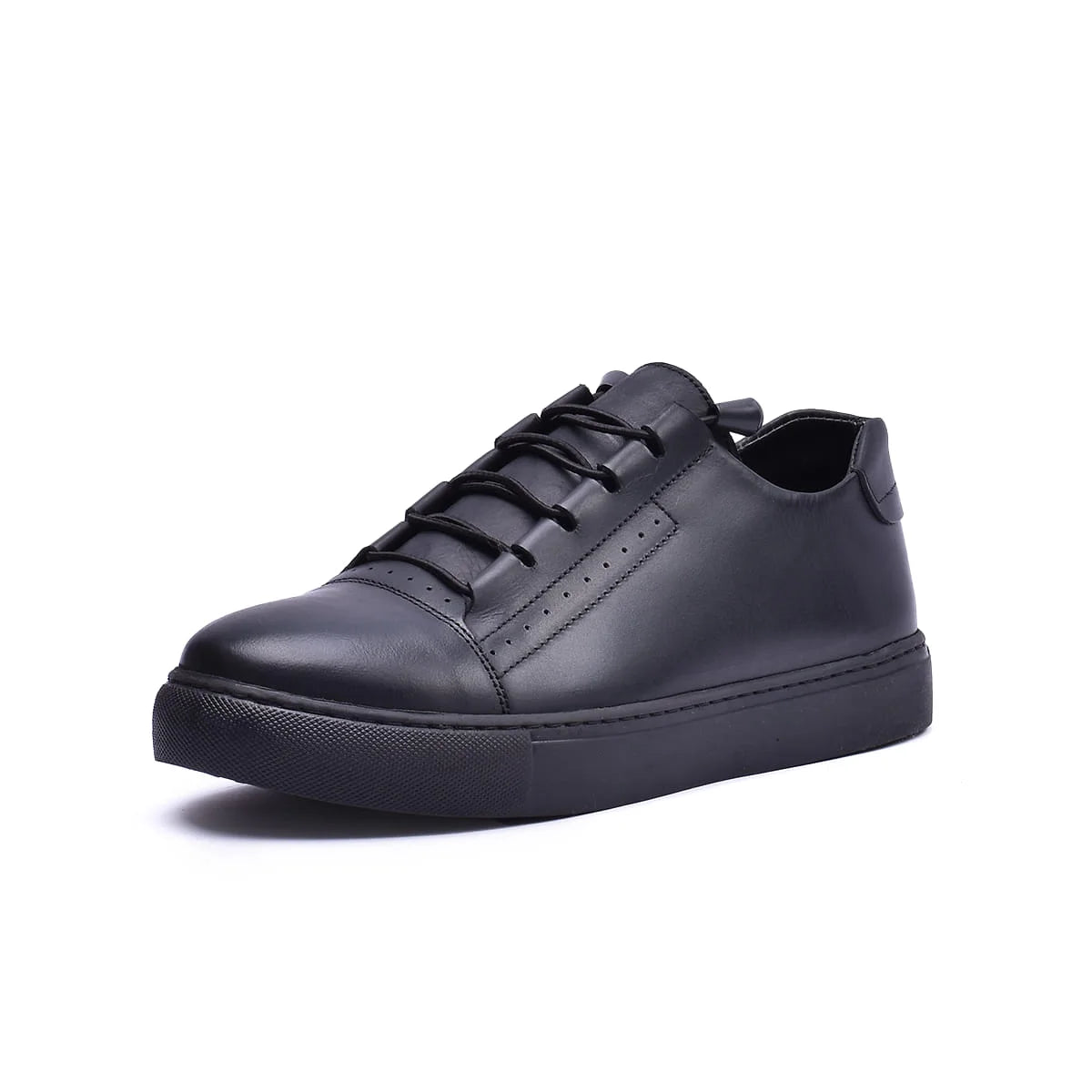 Normandy Genuine Leather Elastic Lace Sneaker