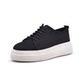 Normandy Laser-Cut Genuine Leather Chunky Sneaker