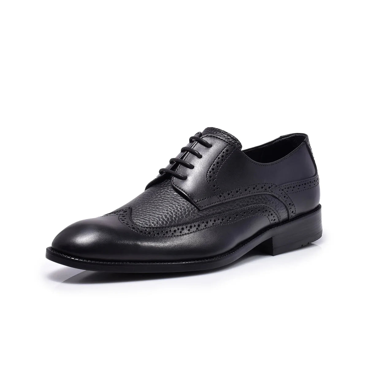 Normandy Genuine Leather Wingtip Brogue Derby