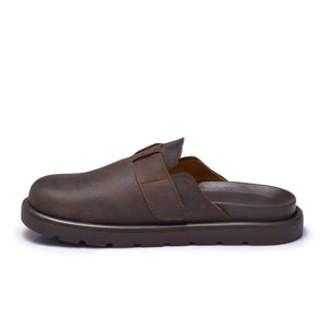 Normandy Premium Genuine Leather Buckle Mules
