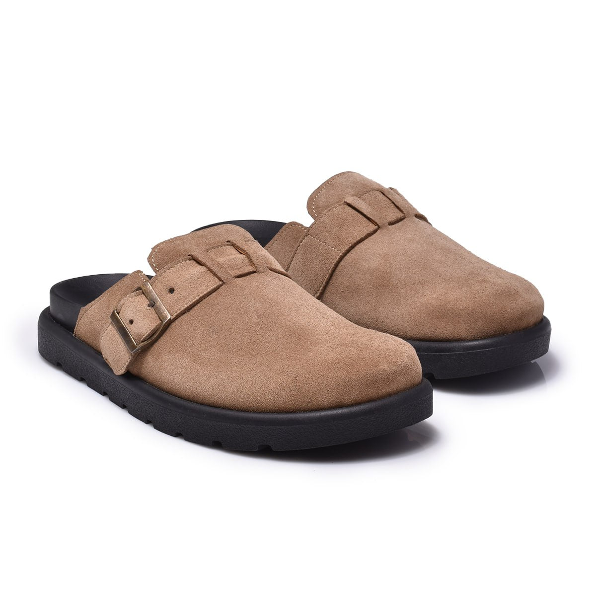 Normandy Premium Genuine Leather Buckle Mules