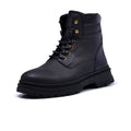 Normandy Genuine Nubuck Leather Casual Lace-up Half Boot