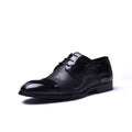 Normandy Genuine Leather Textured Cap Toe Derby