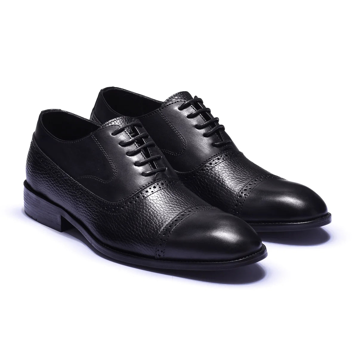 Normandy Genuine Leather Cap Toe Brogue Oxford