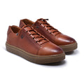 Normandy Genuine Leather Elastic Lace Sneaker