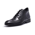 Normandy Genuine Leather Brogue Lace-up Half Boot