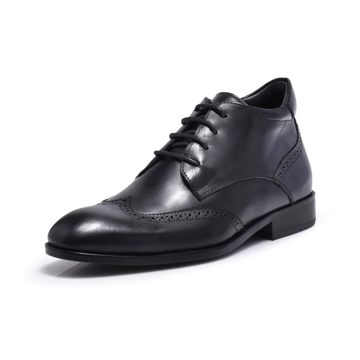 Normandy Genuine Leather Brogue Lace-up Half Boot