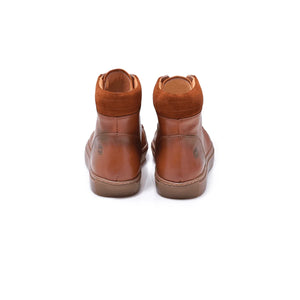 Normandy Genuine Leather Casual Lace-up Half Boot