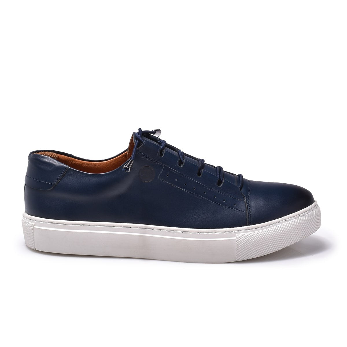 Normandy Genuine Leather Elastic Lace Sneaker