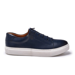 Normandy Genuine Leather Elastic Lace Sneaker