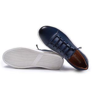 Normandy Genuine Leather Elastic Lace Sneaker