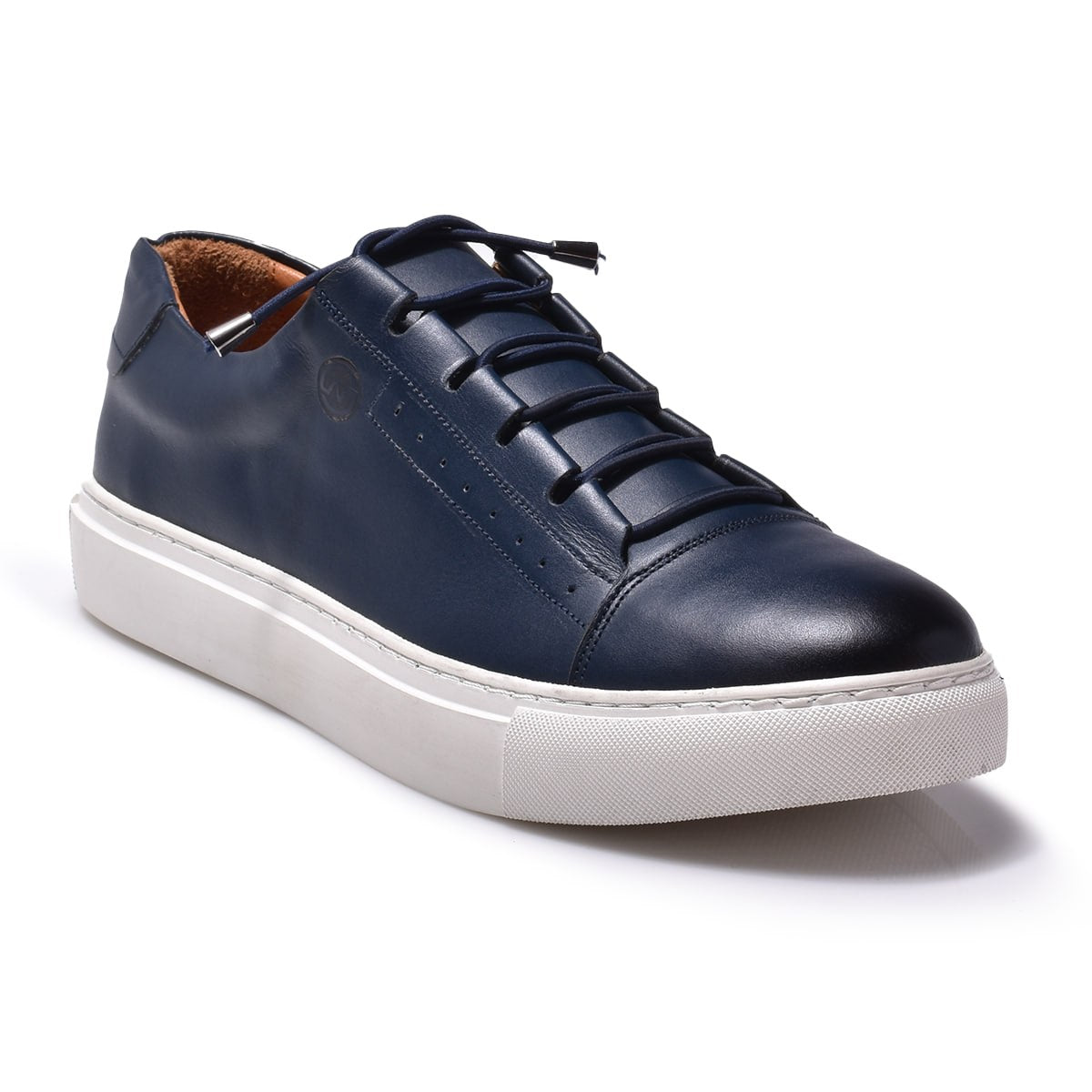 Normandy Genuine Leather Elastic Lace Sneaker