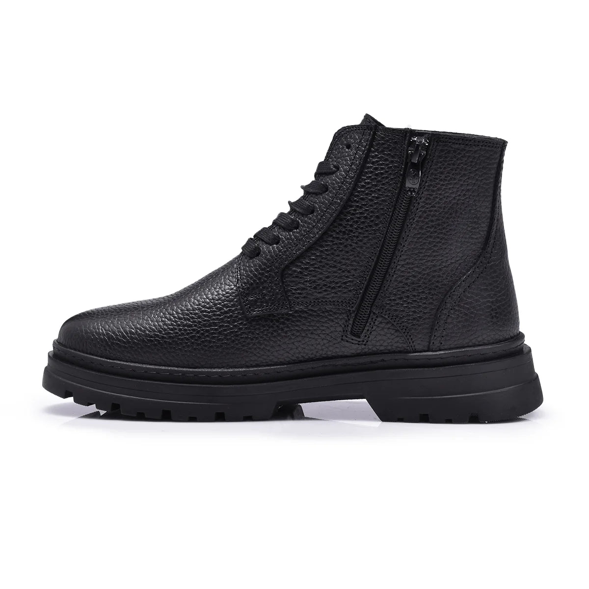 Normandy Genuine Leather Casual Lace-up Half Boot