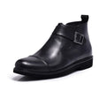Normandy Genuine Leather Monk Strap Half Boot