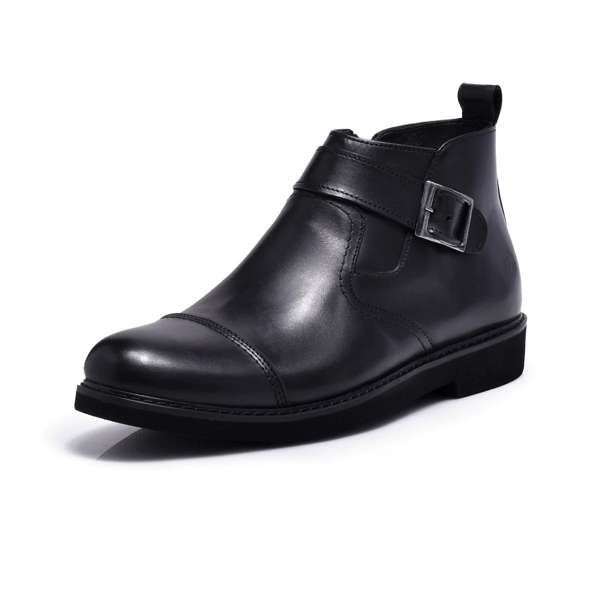 Normandy Genuine Leather Monk Strap Half Boot