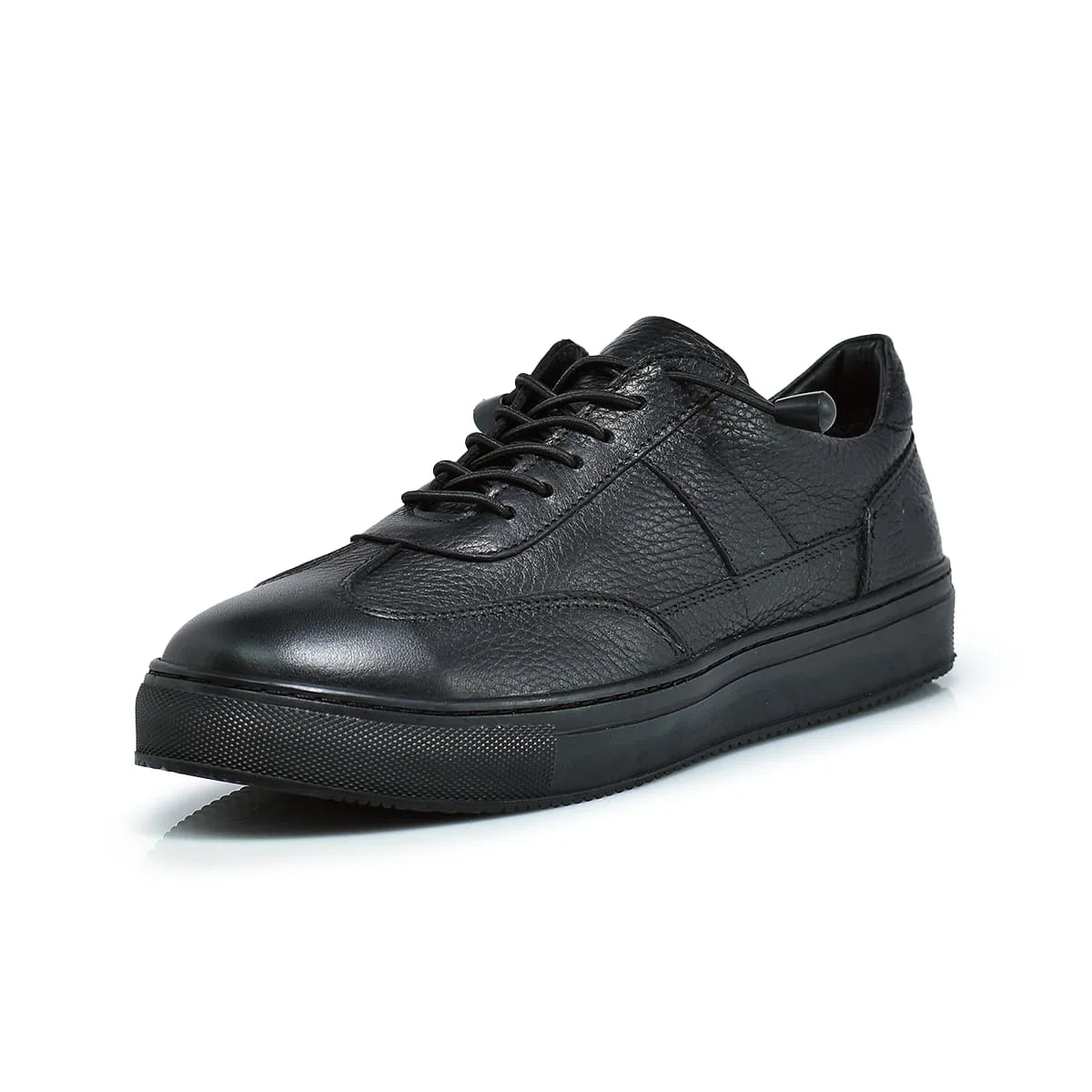 Normandy Genuine Leather Elastic Lace Sneaker