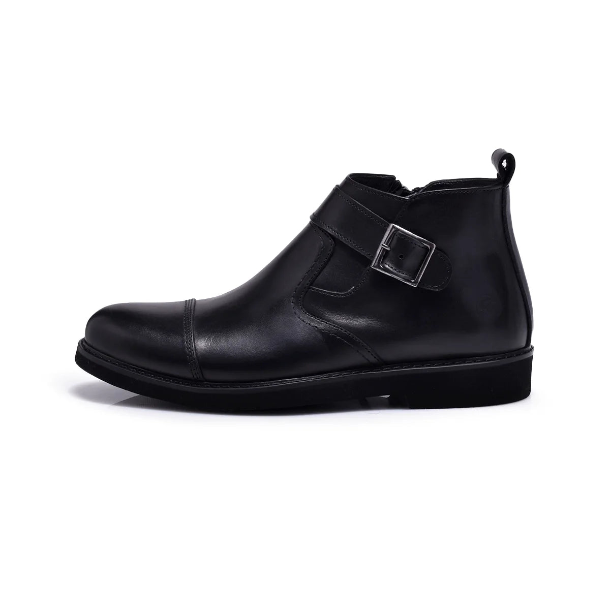 Normandy Genuine Leather Monk Strap Half Boot